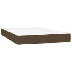 Petromila vidaXL Boxspring posteľ s matracom tmavohnedá 120x200 cm látka