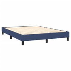 Petromila vidaXL Boxspring posteľ s matracom modrý 140x190 cm látka