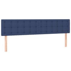 shumee Boxspring posteľ s matracom modrá 200x200 cm látka