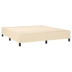 shumee Posteľný rám boxspring s matracom krémový 160x200 cm látka