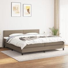 Petromila vidaXL Boxspring posteľ s matracom sivohnedý 200x200 cm látka