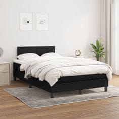 Petromila vidaXL Boxspring posteľ s matracom čierny 120x200 cm látka