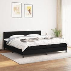 Petromila vidaXL Boxspring posteľ s matracom čierna 200x200 cm látka