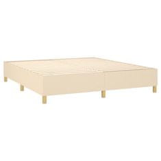 Petromila vidaXL Boxspring posteľ s matracom krémová 200x200 cm látka