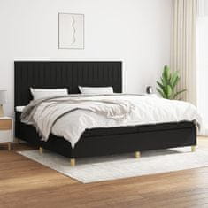 Petromila vidaXL Boxspring posteľ s matracom čierna 200x200 cm látka