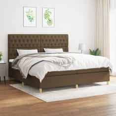 Petromila vidaXL Boxspring posteľ s matracom tmavohnedá 200x200 cm látka