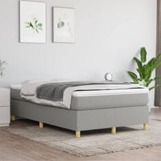 Petromila vidaXL Boxspring posteľ s matracom bledosivá 120x200 cm látka