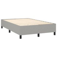 shumee Boxspring posteľ s matracom bledosivá 120x200 cm látka