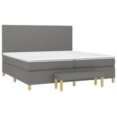 Petromila vidaXL Boxspring posteľ s matracom tmavosivá 200x200 cm látka