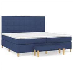 Petromila vidaXL Boxspring posteľ s matracom modrá 200x200 cm látka