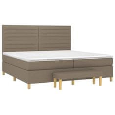 Petromila vidaXL Boxspring posteľ s matracom sivohnedý 200x200 cm látka