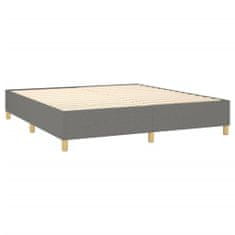 Petromila vidaXL Boxspring posteľ s matracom tmavosivá 180x200 cm látka