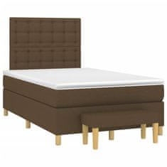 Petromila vidaXL Boxspring posteľ s matracom tmavohnedá 120x200 cm látka