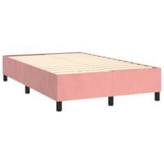 Petromila vidaXL Boxspring posteľ s matracom, ružová 120x190 cm, zamat