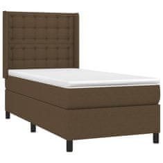 Petromila vidaXL Boxspring posteľ s matracom tmavohnedá 90x190 cm látka