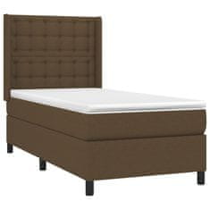 Petromila vidaXL Boxspring posteľ s matracom tmavohnedá 100x200 cm látka