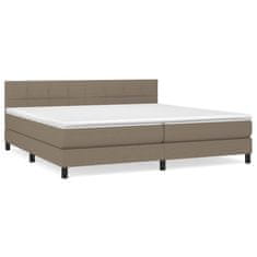 Petromila vidaXL Boxspring posteľ s matracom sivohnedý 200x200 cm látka