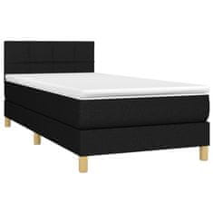 Petromila vidaXL Boxspring posteľ s matracom čierna 100x200 cm látka