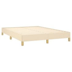 shumee Posteľný rám boxspring s matracom krémový 140x200 cm látka