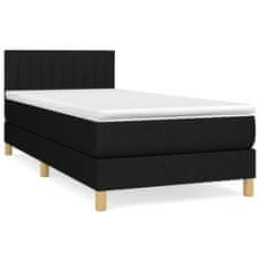 shumee Posteľný rám boxspring s matracom čierny 80x200 cm látka