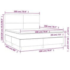 Petromila vidaXL Boxspring posteľ s matracom čierna 180x200 cm umelá koža