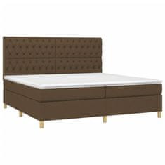 Petromila vidaXL Boxspring posteľ s matracom tmavohnedá 200x200 cm látka