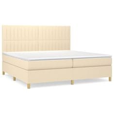 Petromila vidaXL Boxspring posteľ s matracom krémová 200x200 cm látka