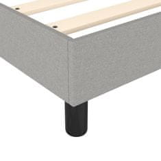 shumee Boxspring posteľ s matracom bledosivá 180x200 cm látka