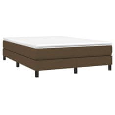 Petromila vidaXL Boxspring posteľ s matracom tmavohnedá 140x200 cm látka