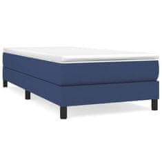 shumee Boxspring posteľ s matracom modrá 100x200 cm látka