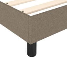 Petromila vidaXL Boxspring posteľ s matracom sivohnedý 140x190 cm látka