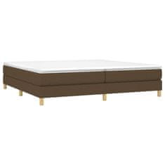 shumee Boxspring posteľ s matracom tmavohnedá 200x200 cm látka