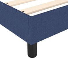 shumee Posteľný rám boxspring s matracom modrý 90x200 cm látka