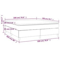 Petromila vidaXL Boxspring posteľ s matracom kapučínová 180x200 cm umelá koža