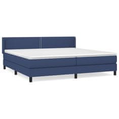 shumee Boxspring posteľ s matracom modrá 200x200 cm látka