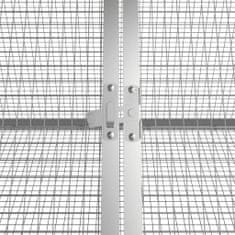 Vidaxl Klietka na králiky antracitová 504,5x80,5x71 pozinkovaná oceľ