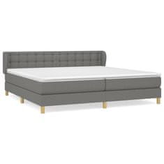 Petromila vidaXL Boxspring posteľ s matracom tmavosivá 200x200 cm látka