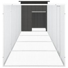 Petromila vidaXL Klietka pre kurčatá antracitová 500x91x100 cm pozinkovaná oceľ