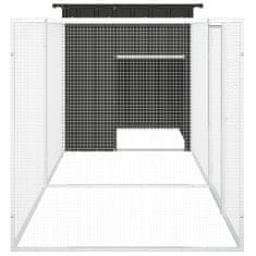 Petromila vidaXL Klietka pre kurčatá antracitová 300x91x100 cm pozinkovaná oceľ