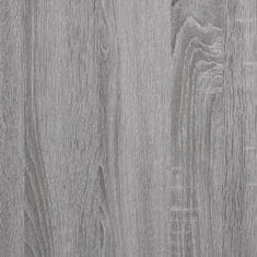 Vidaxl Knižnica sivý dub sonoma 97,5x29,5x100 cm spracované drevo