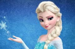 Korbi Elsa Frozen parochňa, blond vlasy, vrkoče W32