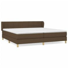 Petromila vidaXL Boxspring posteľ s matracom tmavohnedá 200x200 cm látka