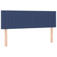 Petromila vidaXL Boxspring posteľ s matracom modrý 140x190 cm látka