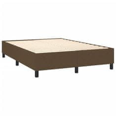 Petromila vidaXL Boxspring posteľ s matracom tmavohnedá 140x200 cm látka