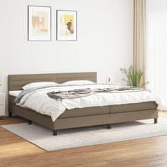 Petromila vidaXL Boxspring posteľ s matracom sivohnedý 200x200 cm látka