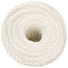 Vidaxl Pracovné lano biele 14 mm 250 m polypropylén