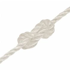 Vidaxl Pracovné lano biele 3 mm 100 m polypropylén