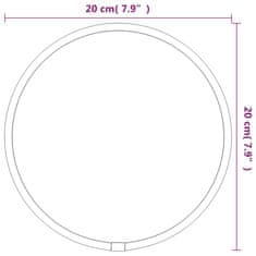 Vidaxl Nástenné zrkadlo zlaté Ø 20 cm okrúhle