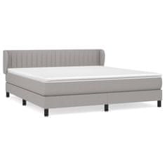 Petromila vidaXL Boxspring posteľ s matracom svetlosivá 100x200 cm látka