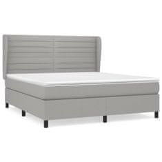 Petromila vidaXL Boxspring posteľ s matracom bledosivá 180x200 cm látka